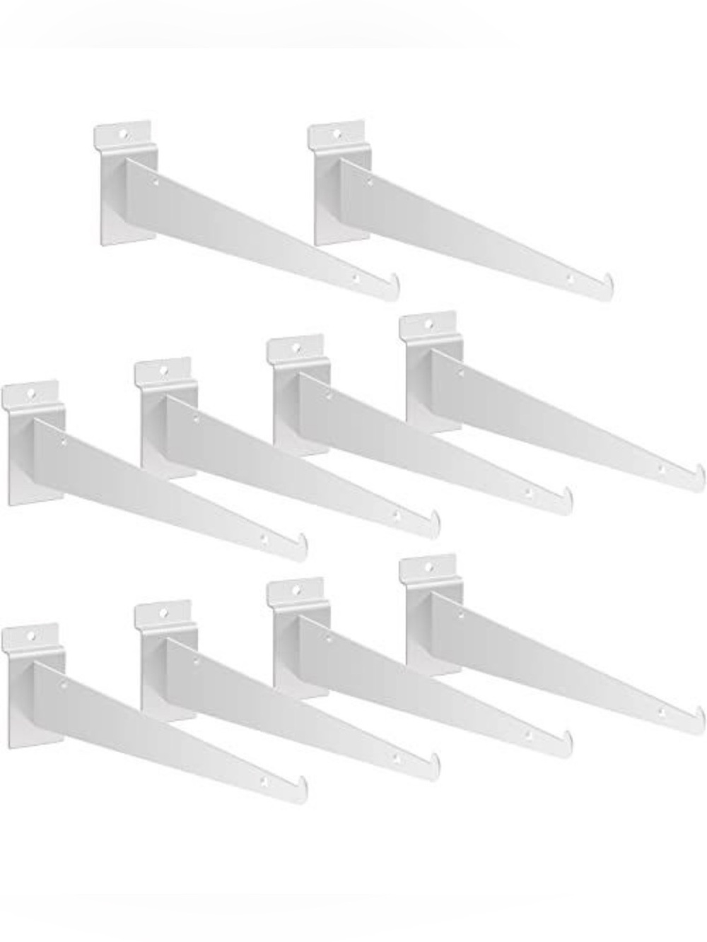 Slatwall Shelf Brackets - Set of 10